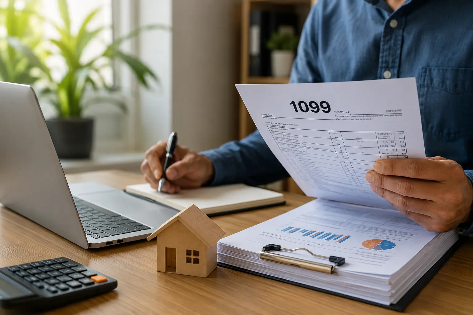 1099 income loan documents for a self-employed mortgage borrower