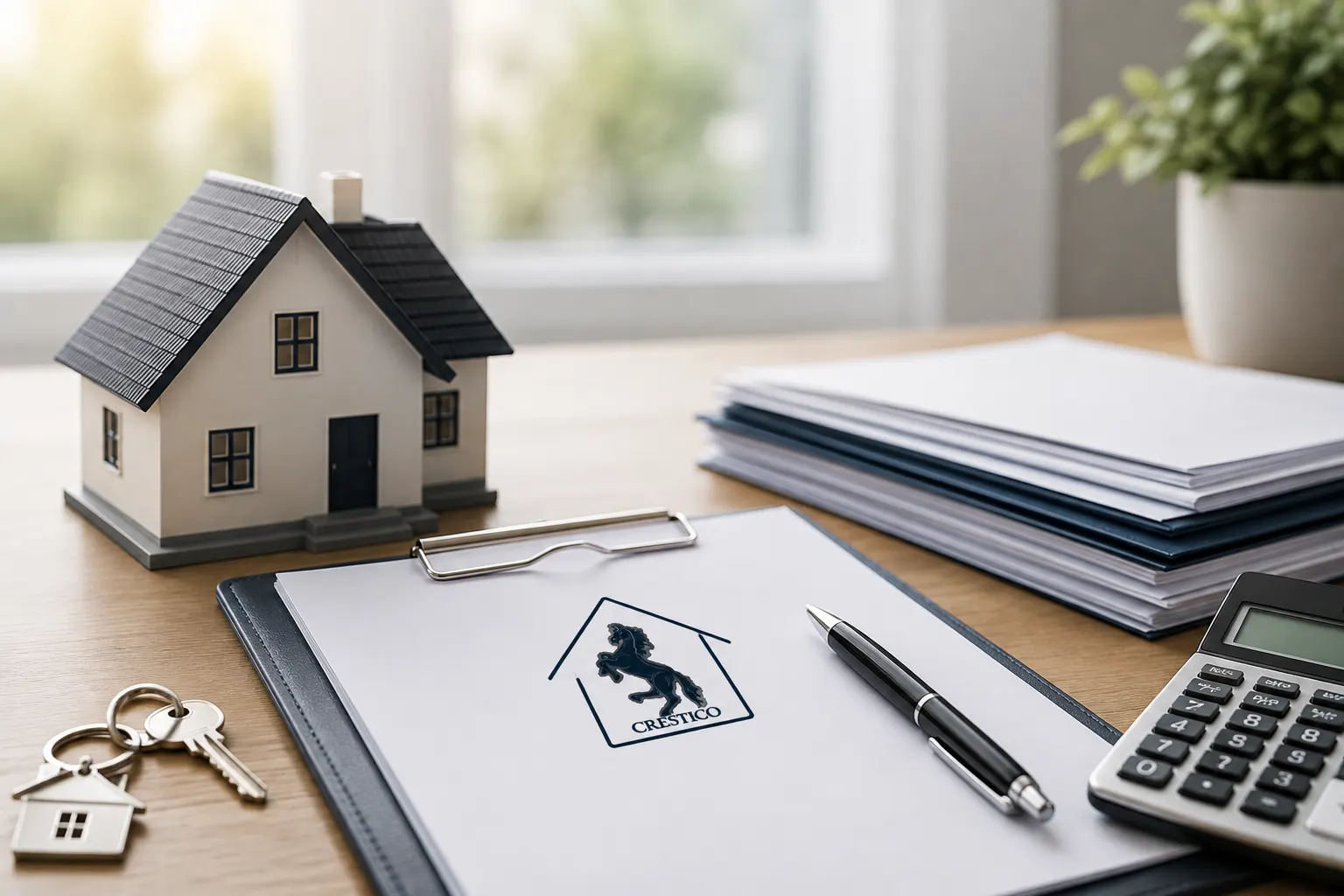 Mortgage advisor reviewing a home loan application with homebuyers during the mortgage approval process